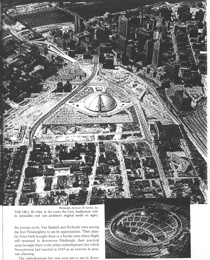 1964 photo of Civic Arena