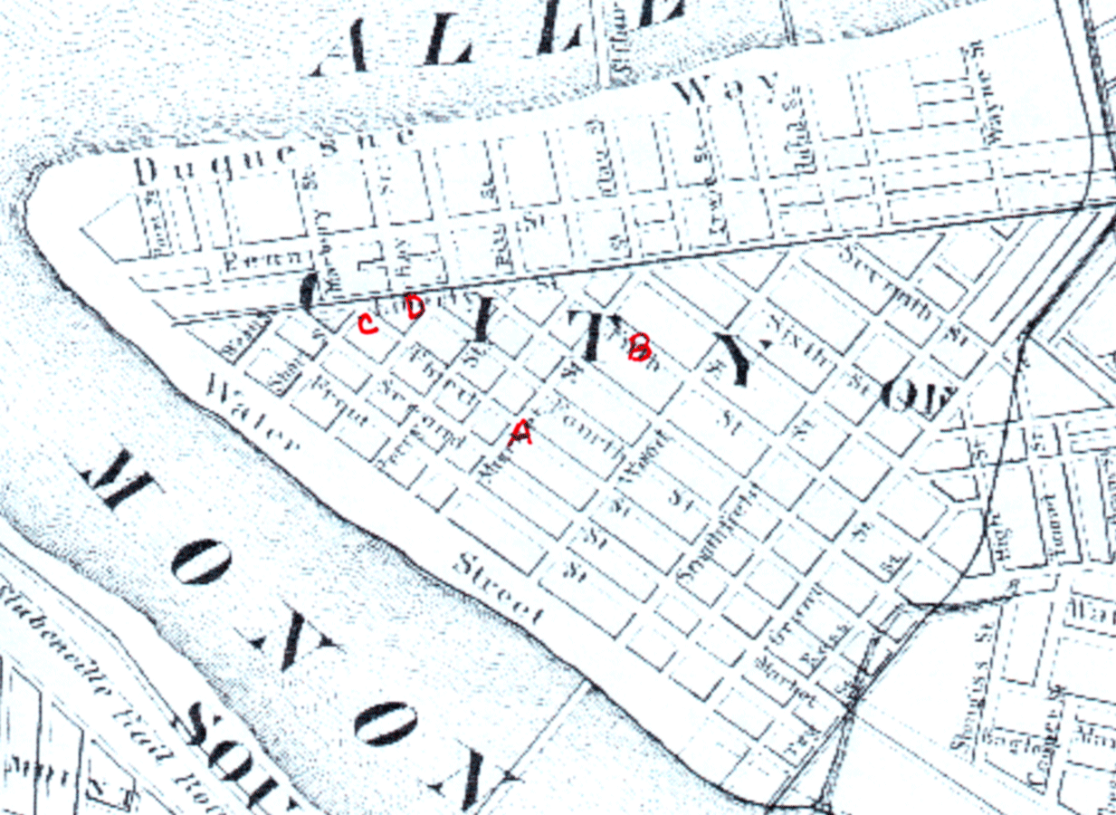 Lower Pgh during 1850's